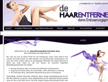 Tablet Screenshot of die-haarentferner.com